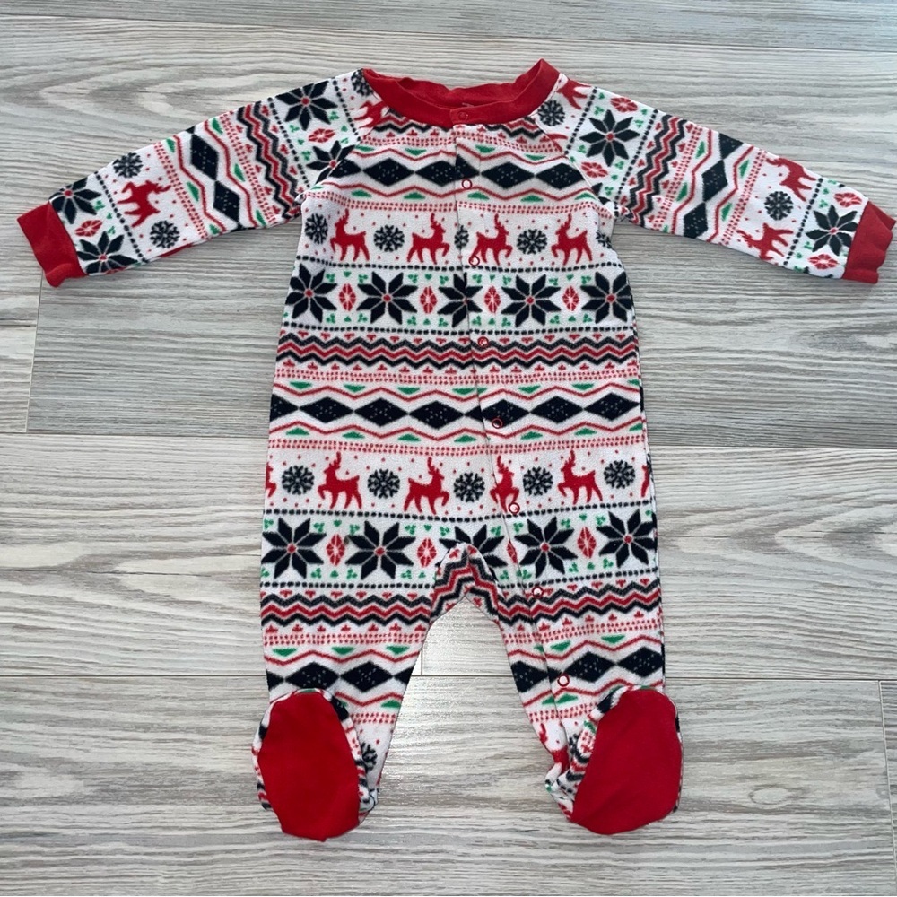 Wondershop Baby Boys Fleece Christmas Sleep & Play Sleeper 3–6 Months